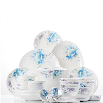 骚鸡网站在线观看视频48头聆听花开骨瓷礼品餐具套装
